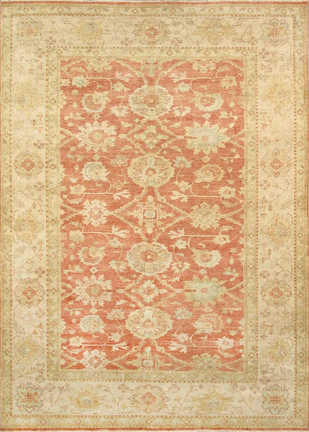 Canvello Sultanabad Hand - Knotted Lamb's Wool Area Rug - 10'3" X 14'1" - Canvello