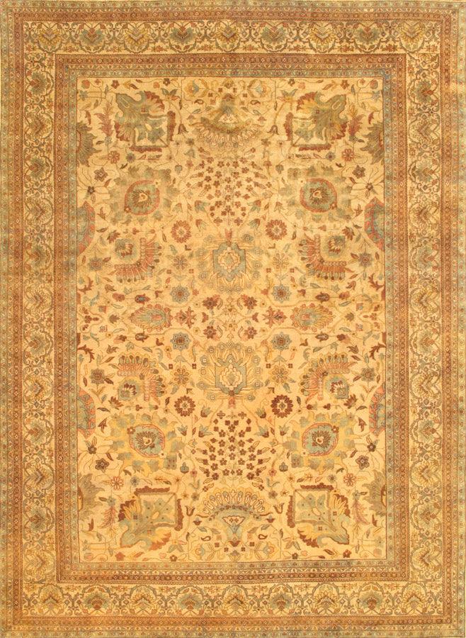 Canvello Sultanabad Hand - Knotted Lamb's Wool Area Rug - 12' X 14'9" - Canvello