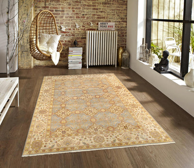 Canvello Sultanabad Hand - Knotted Lamb's Wool Area Rug - 6' X 9' - Canvello