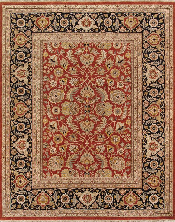 Canvello Sultanabad Hand - Knotted Lamb's Wool Area Rug - 8' X 9'11" - Canvello