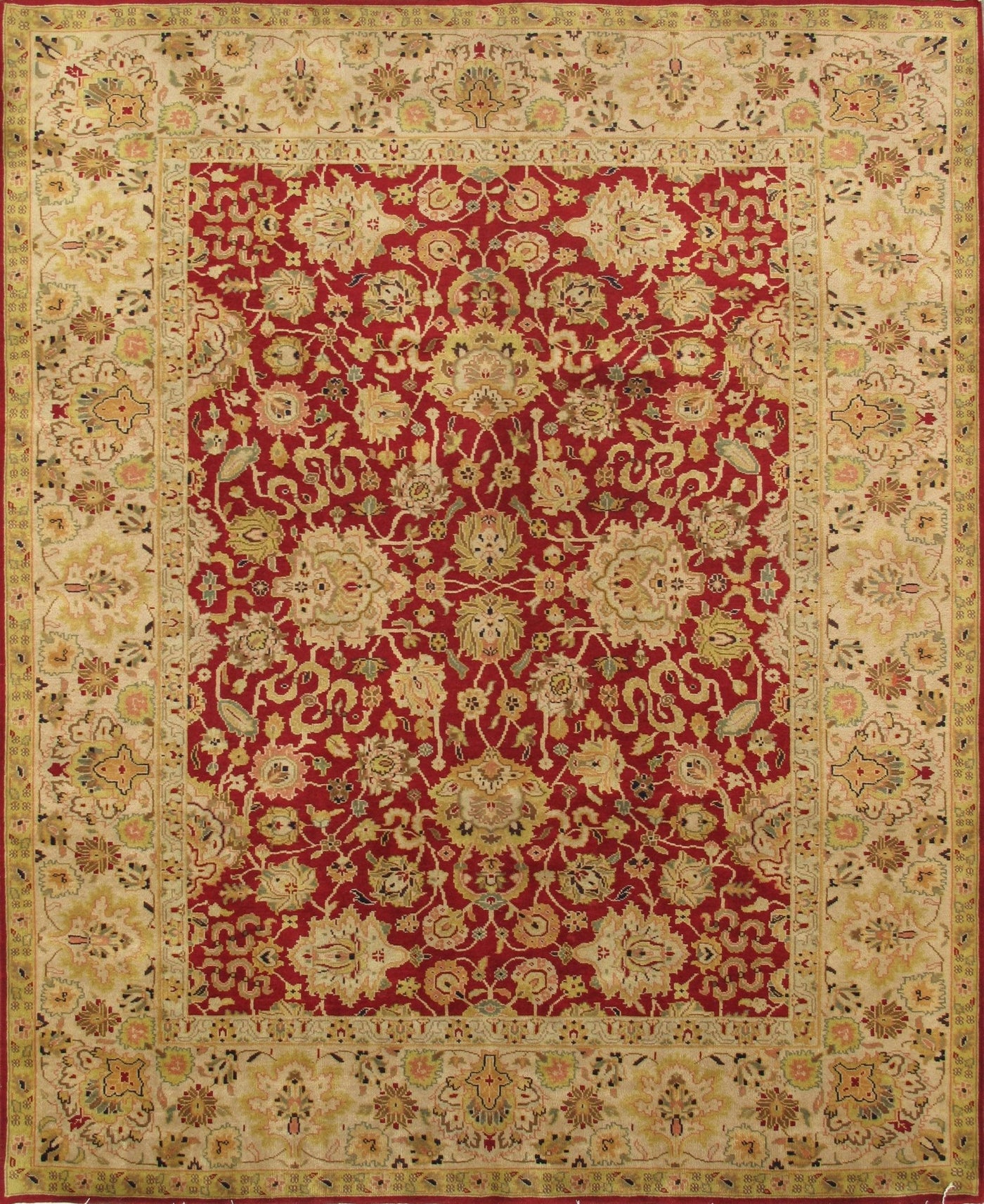 Canvello Sultanabad Hand - Knotted Lamb's Wool Area Rug - 8' X 9'9" - Canvello