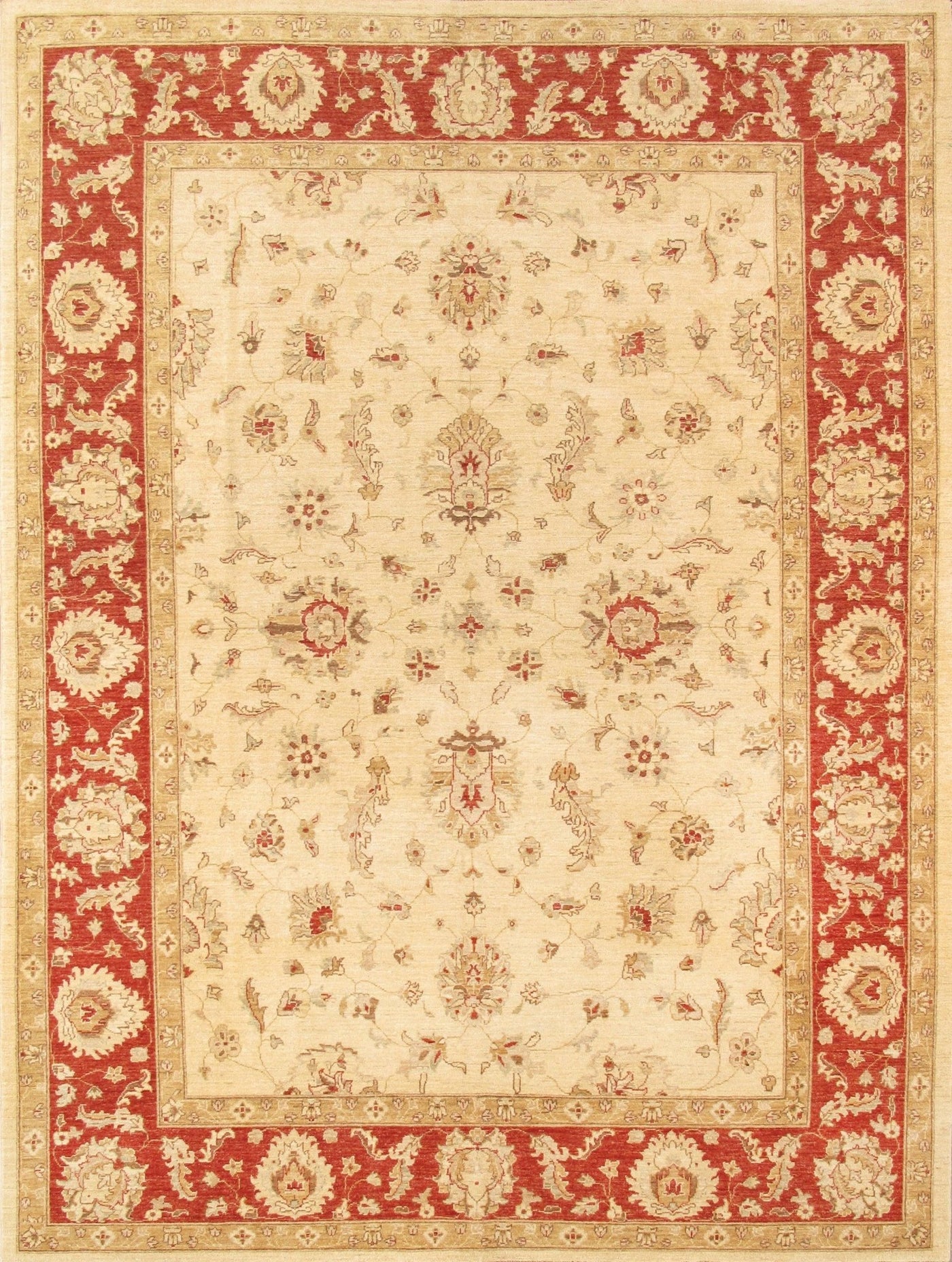 Canvello Sultanabad Hand - Knotted Lamb's Wool Area Rug - 8'10" X 11'10" - Canvello