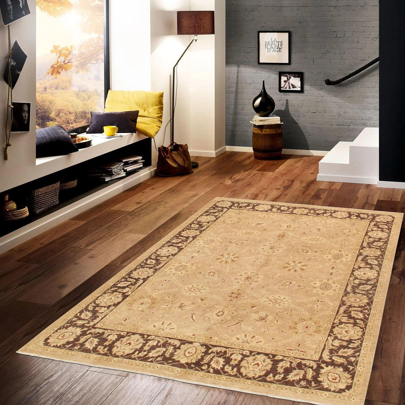 Canvello Sultanabad Hand - Knotted Lamb's Wool Area Rug - 8'10" X 11'2" - Canvello