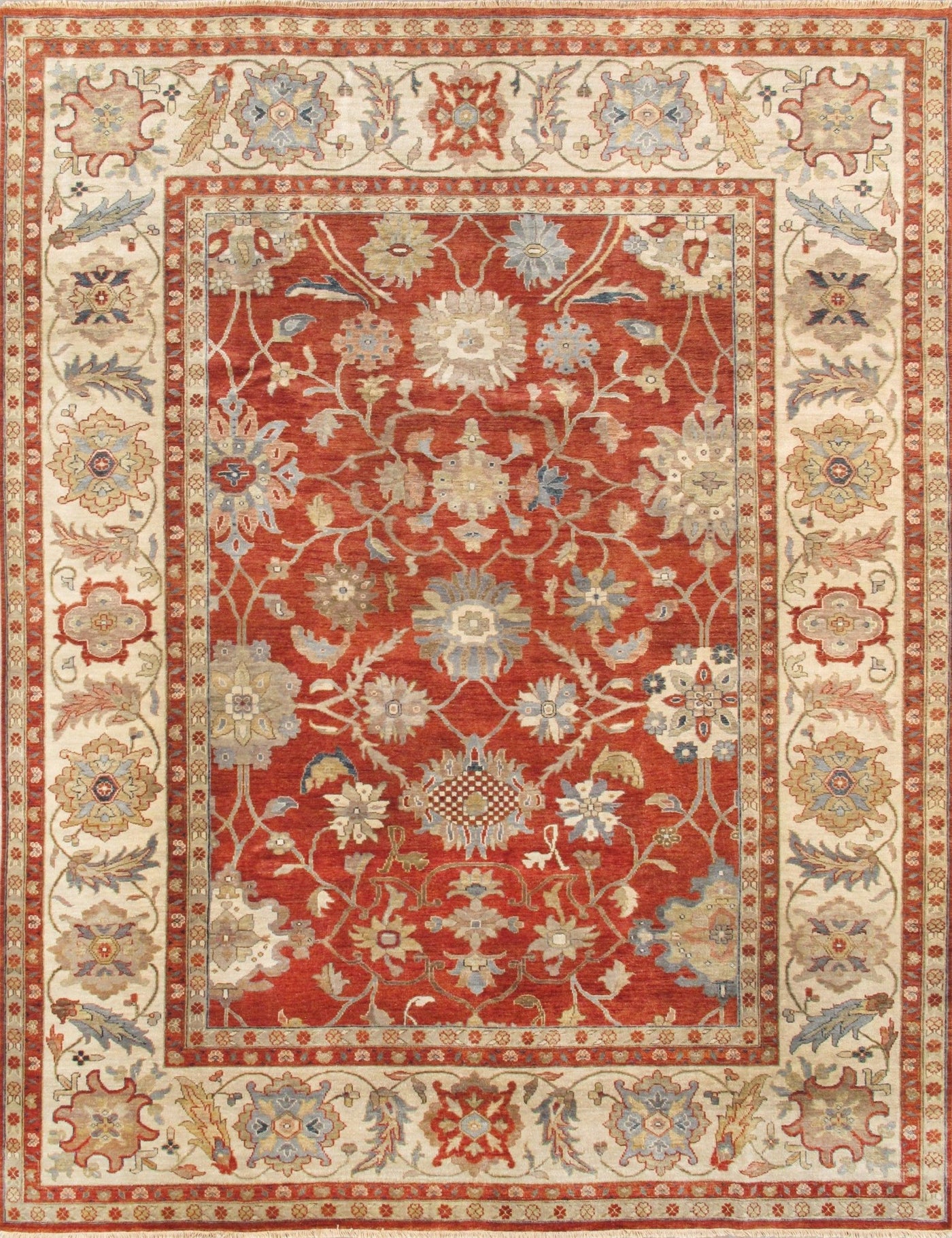 Canvello Sultanabad Hand - Knotted Lamb's Wool Area Rug - 9' X 11'10" - Canvello