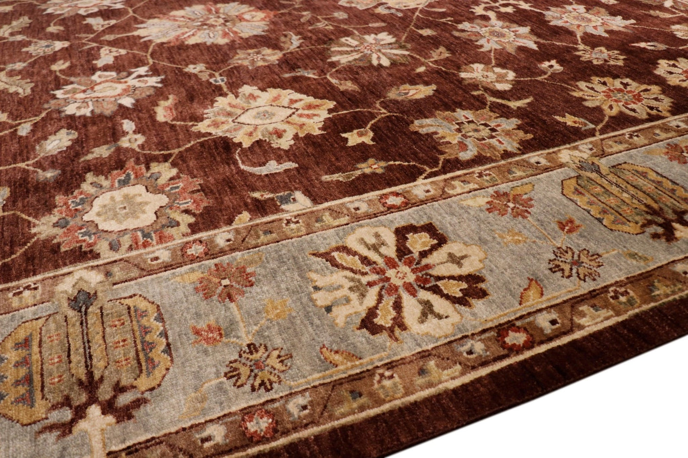 Canvello Sultanabad Hand - Knotted Lamb's Wool Area Rug - 9' X 11'9" - Canvello