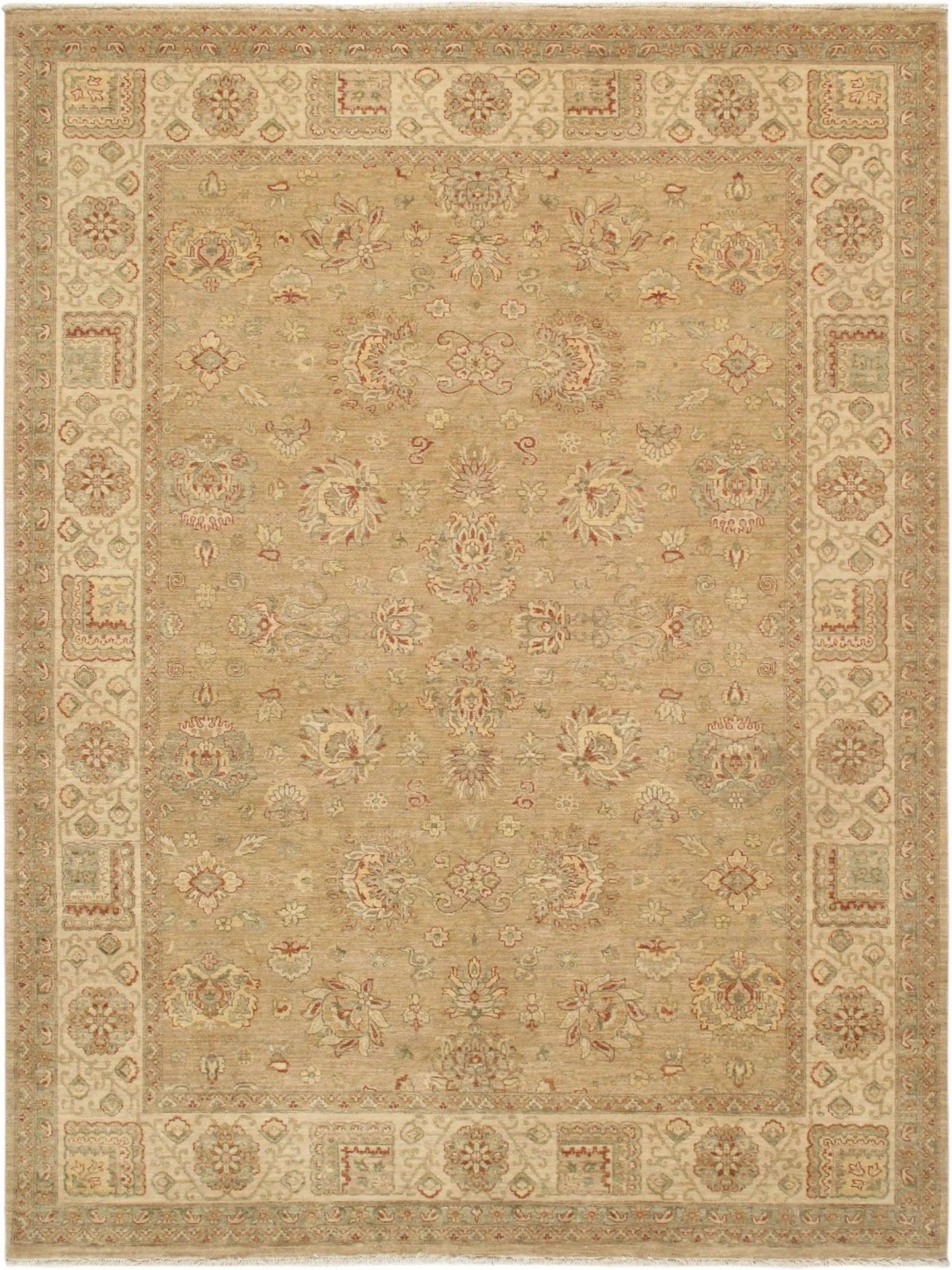 Canvello Sultanabad Hand - Knotted Lamb's Wool Area Rug - 9'2" X 12'2" - Canvello