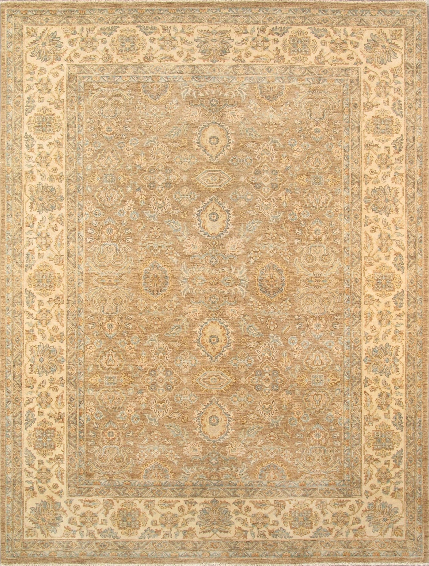 Canvello Sultanabad Hand - Knotted Lamb's Wool Area Rug - 9'3" X 12'2" - Canvello