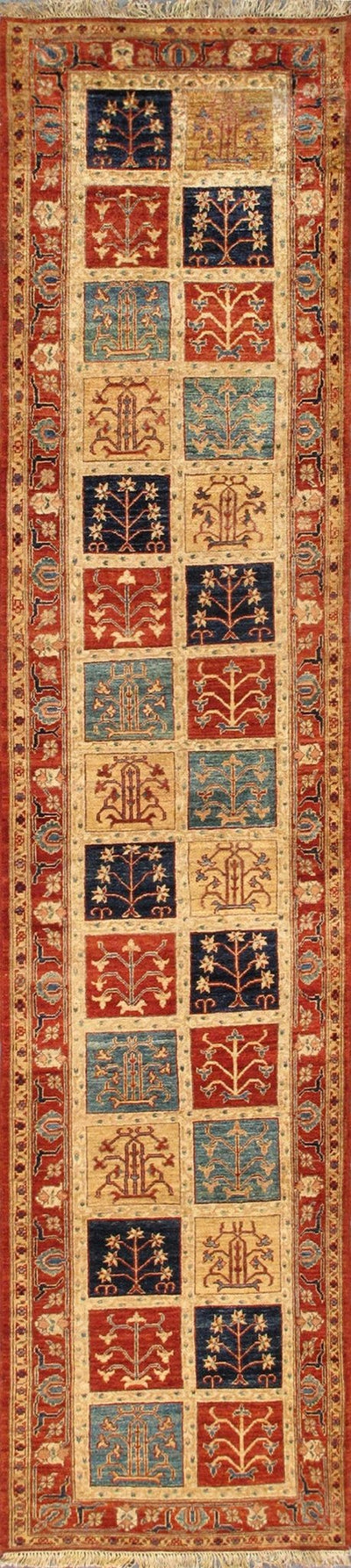 Canvello Sultanabad Hand - Knotted Lamb's Wool Runner - 2'10" X 12'3" - Canvello