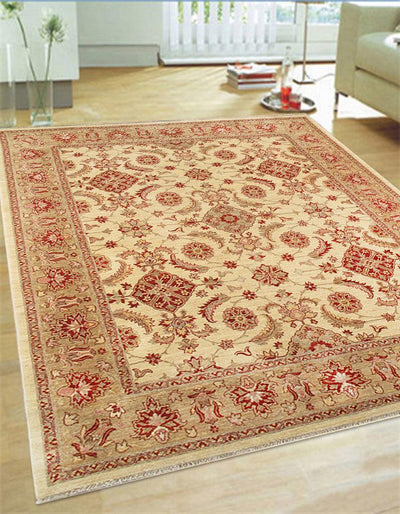 Canvello Sultanabad Hand - Knotted Lamb's Wool Runner 8'1" X 10'2" - Canvello