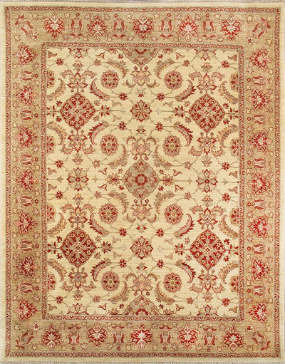 Canvello Sultanabad Hand - Knotted Lamb's Wool Runner 8'1" X 10'2" - Canvello