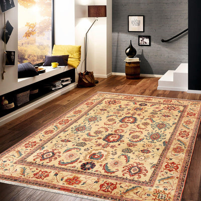 Canvello Sultanabad Hand - knotted Wool Area Rug - 8'11" X 11'9" - Canvello