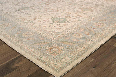 Canvello Sultanabad Hand-Knotted Wool Ivory Area Rug - 11'10" X 15'