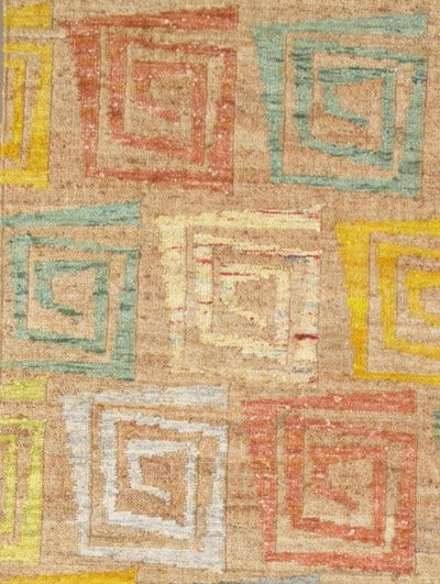 Canvello Sumak Modern Collection Hand - Woven Hemp Area Rug - 8' X 11' - Canvello