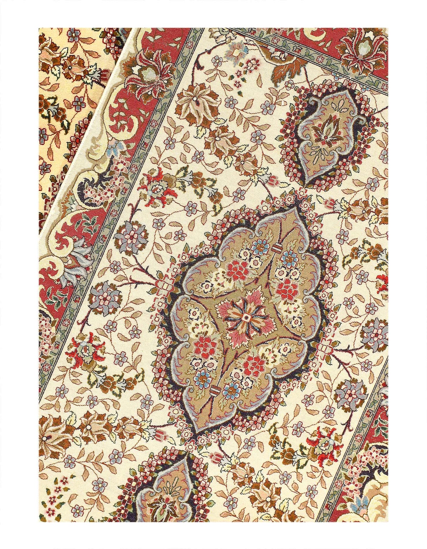 Canvello Super Fine circa 1990 Silkroad Tabriz silk & wool Runner - 3' X 13' - Canvello