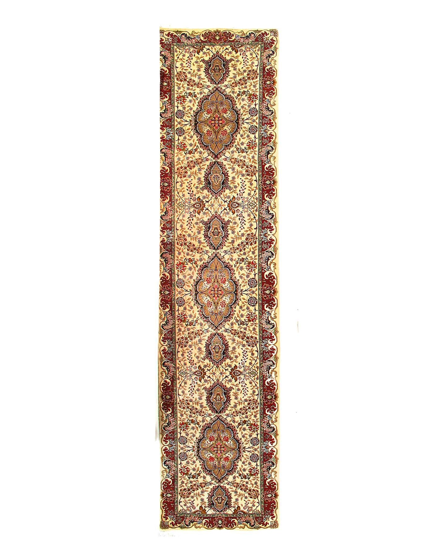 Canvello Super Fine circa 1990 Silkroad Tabriz silk & wool Runner - 3' X 13' - Canvello