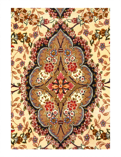 Canvello Super Fine circa 1990 Silkroad Tabriz silk & wool Runner - 3' X 13' - Canvello