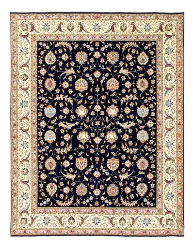 Canvello Super fine Hand Knotted silk & wool Persian Tabriz Rug - 6'8'' X 8'8''