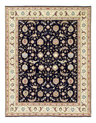 Canvello Super fine Hand Knotted silk & wool Silkroad Tabriz Rug - 6'8'' X 8'8'' - Canvello