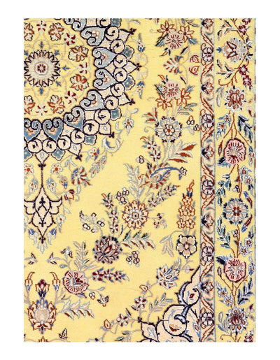 Canvello Super Fine Hand Knotted Silkroad Nain silk & wool Runner 2'11'' X 12'3'' - Canvello