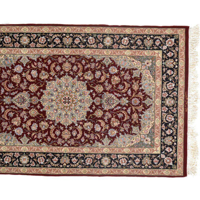 Canvello Super Fine Hand - Knotted Wool & Silk Isfahan rug 3'5" x 5'4" - Canvello