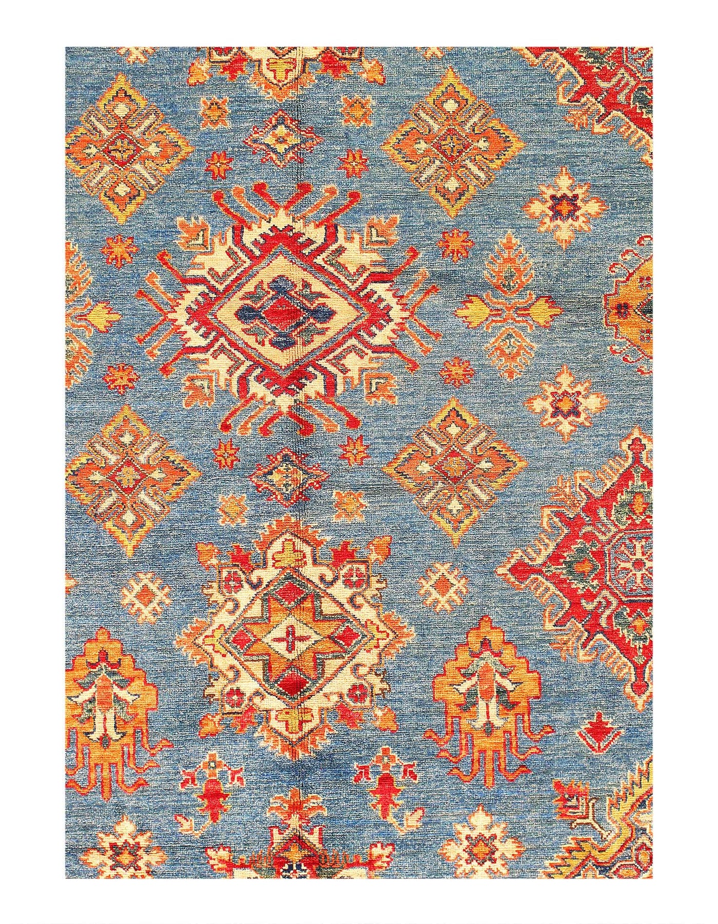 Canvello Super Kazak Lamb's Wool Rug - 8' X 10'9" - Canvello