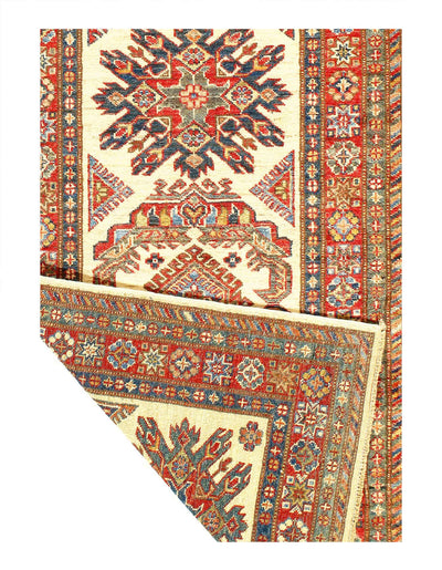 Canvello Super Kazak Lamb's Wool Runne - 2'8" X 11'7" - Canvello