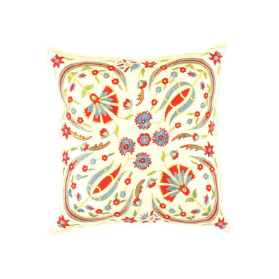 Canvello Suzani Turkish Beige Pillows - TS 3 - Canvello