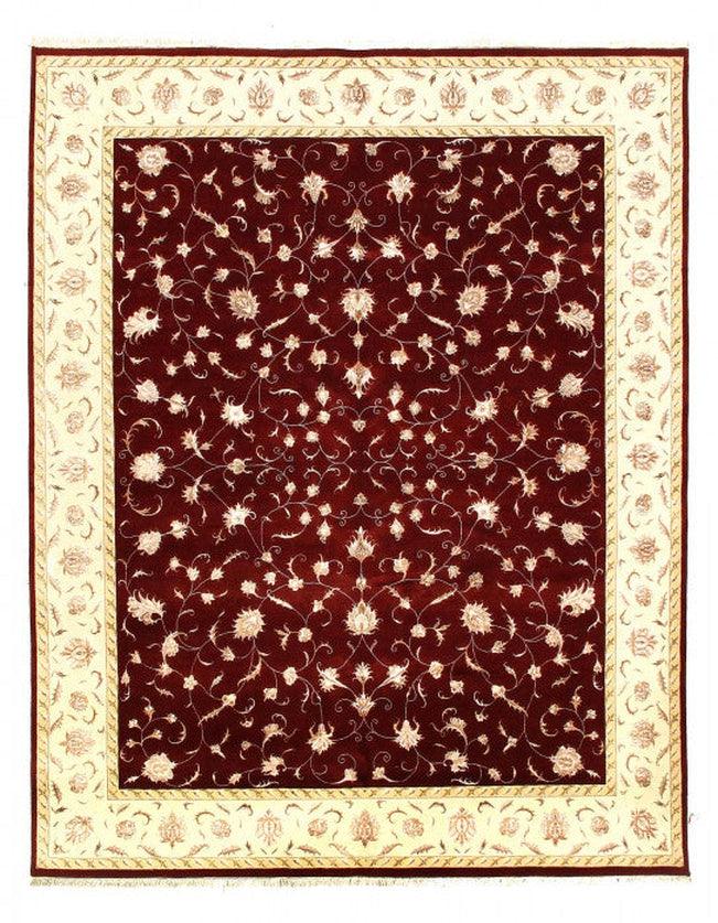 Canvello Tabriz allover Design Silk & Wool Rug - 8' x 10'