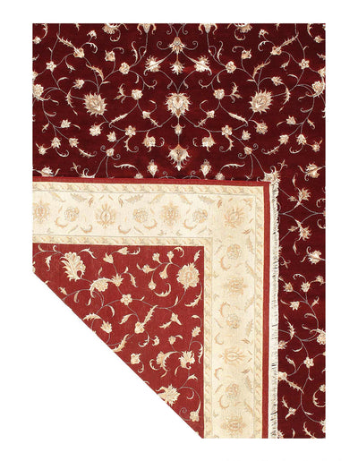 Canvello Tabriz allover Design Silk & Wool Rug - 8' x 10'