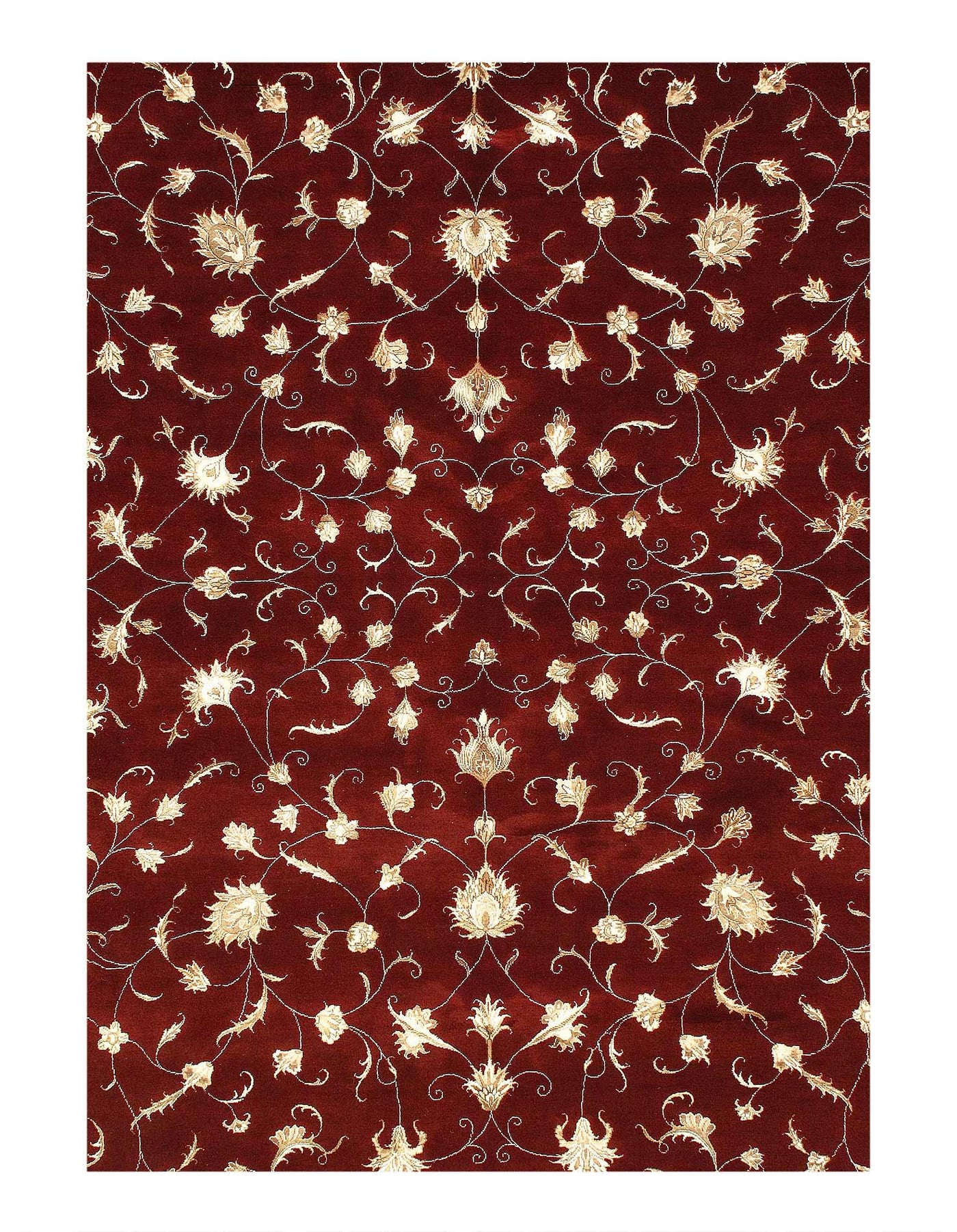 Canvello Tabriz allover Design Silk & Wool Rug - 8' x 10' - Canvello