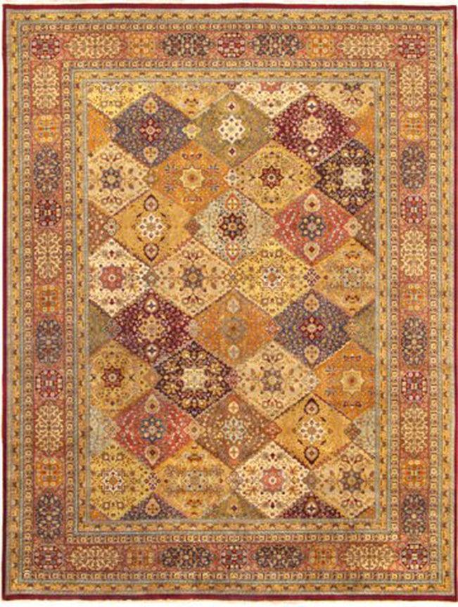 Canvello Tabriz Collection Hand-Knotted Lamb's Wool Area Rug- 11'5" X 17'7"