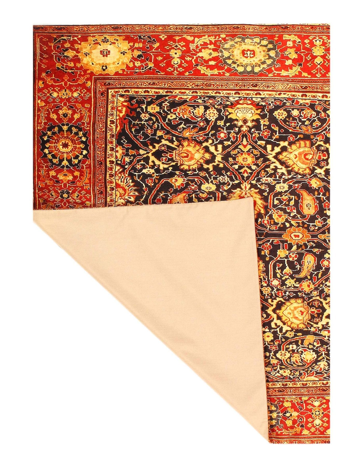 Canvello Tabriz Design Velvet table cloth - 3' X 3' - Canvello