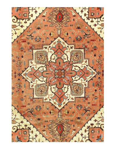 Canvello Tabriz Design Wool Silkroad Rug - 9'1" x 11'10" - Canvello