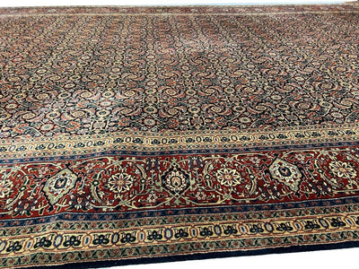 Canvello Tabriz Hand knotted Herati Design Rug - 9' X 18' - Canvello