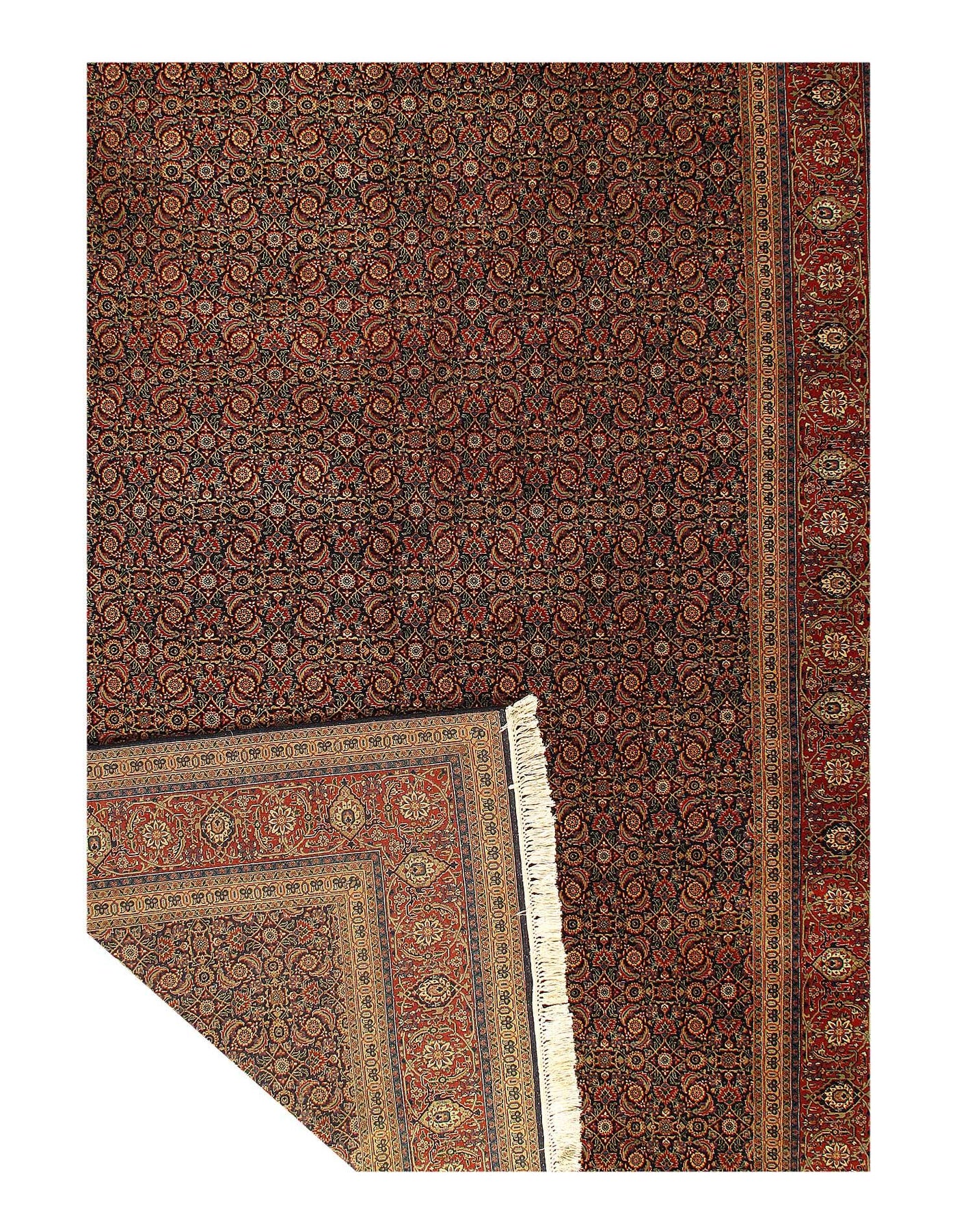 Canvello Tabriz Hand knotted Herati Design Rug - 9' X 18' - Canvello