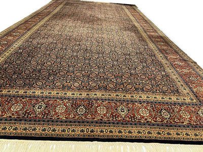 Canvello Tabriz Hand knotted Herati Design Rug - 9' X 18' - Canvello