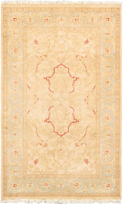 Canvello Tabriz Hand-Knotted Lamb's Wool Area Rug- 3'1" X 5'