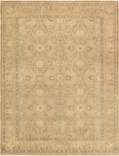 Canvello Tabriz Hand-Knotted Lamb's Wool Area Rug- 8'11" X 11'10"