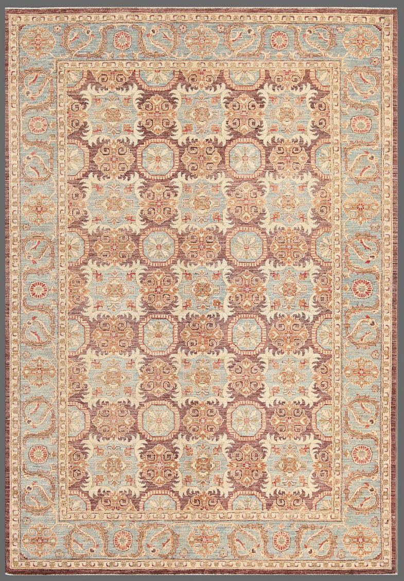 Canvello Tabriz Hand-Knotted Lamb's Wool Rug - 6'3" X 8'9"