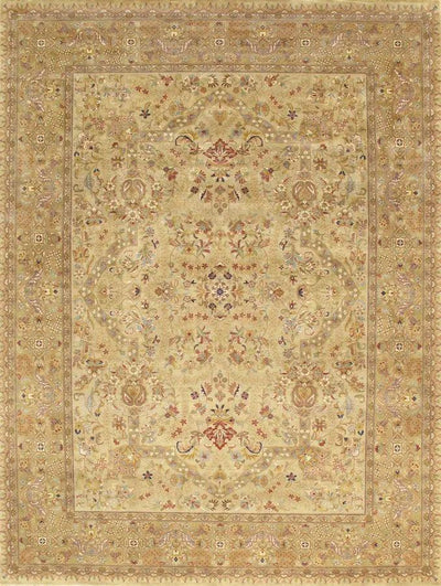 Canvello Tabriz Hand - Knotted Lamb's Wool Area Rug - 11'11" X 15'3" - Canvello