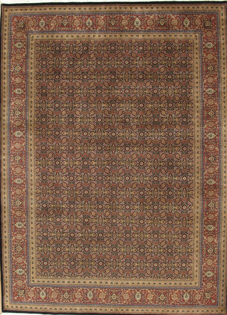 Canvello Tabriz Hand - Knotted Lamb's Wool Area Rug - 12'2" X 15'3" - Canvello