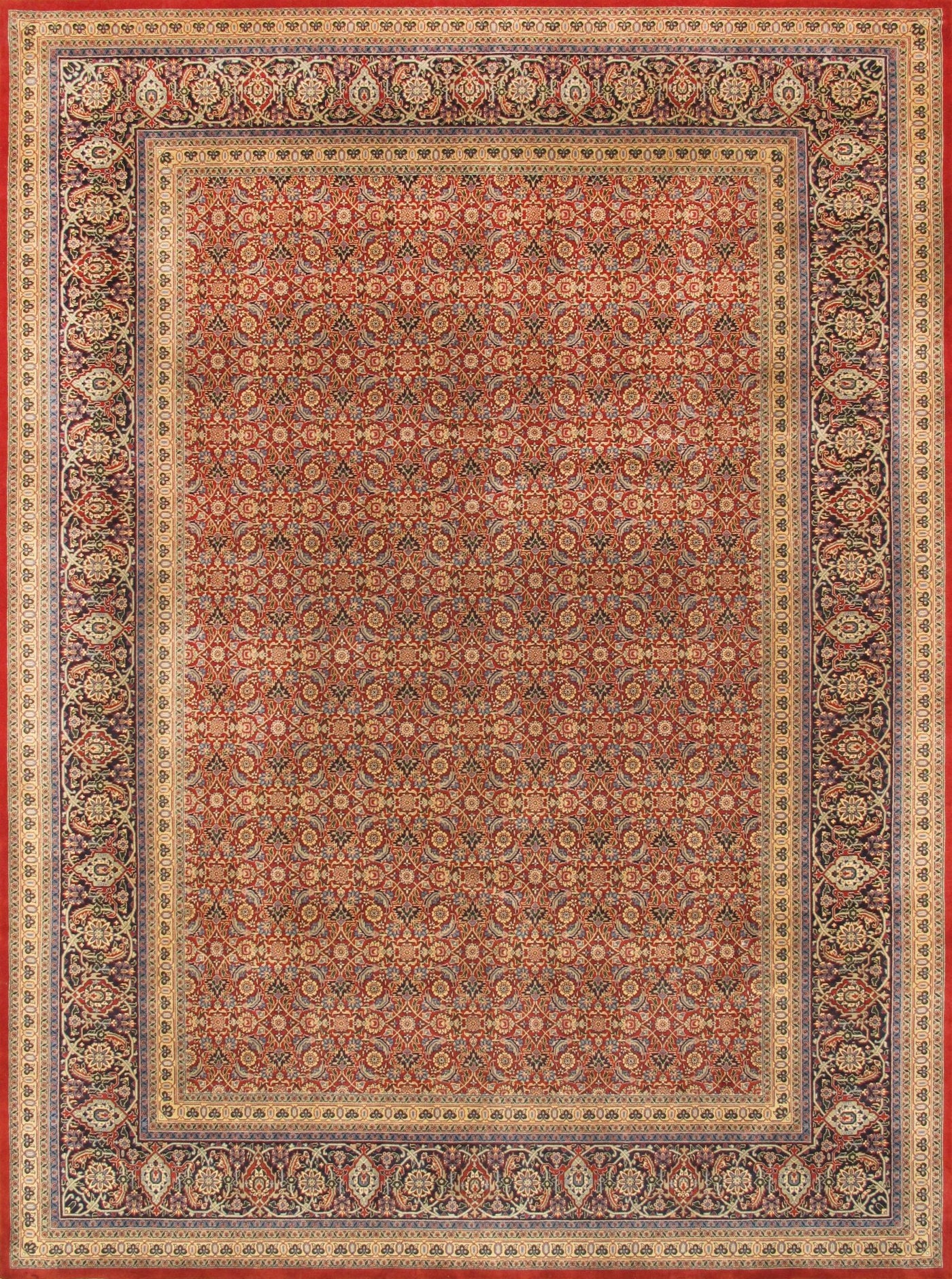 Canvello Tabriz Hand - Knotted Lamb's Wool Area Rug - 3' X 5' - Canvello