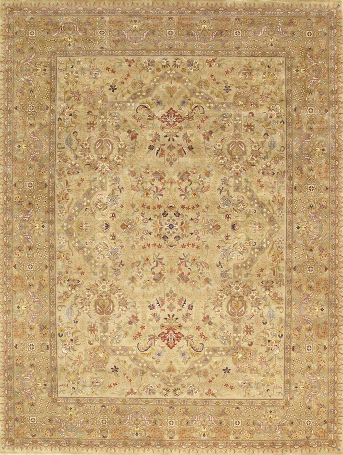 Canvello Tabriz Hand - Knotted Lamb's Wool Area Rug - 3' X 5'3" - Canvello