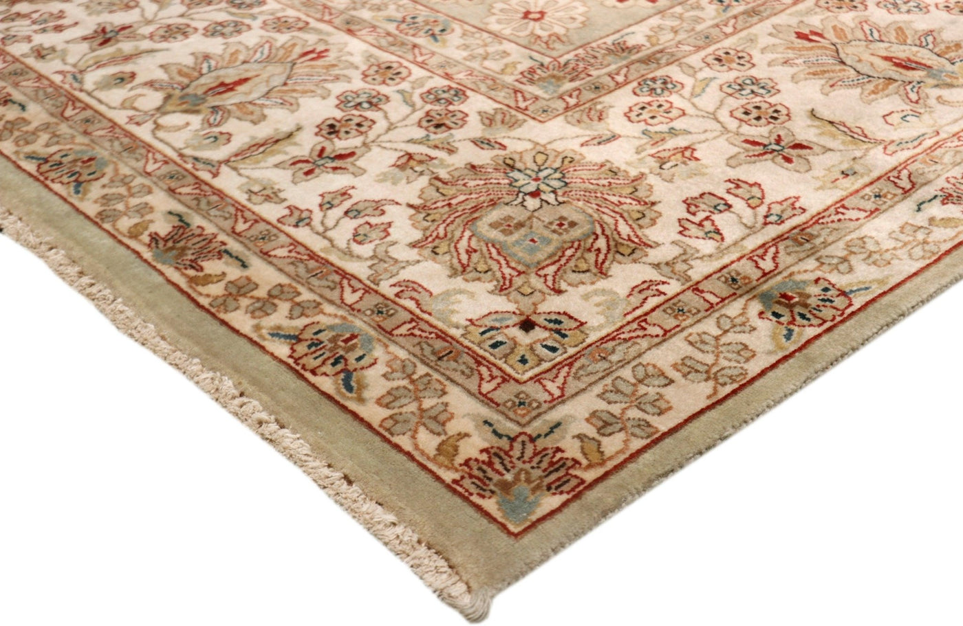 Canvello Tabriz Hand - Knotted Lamb's Wool Area Rug - 7' 10" X 9' 10" - Canvello