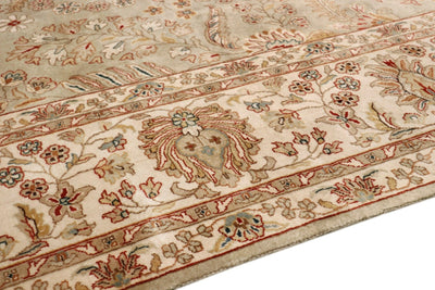 Canvello Tabriz Hand - Knotted Lamb's Wool Area Rug - 7' 10" X 9' 10" - Canvello