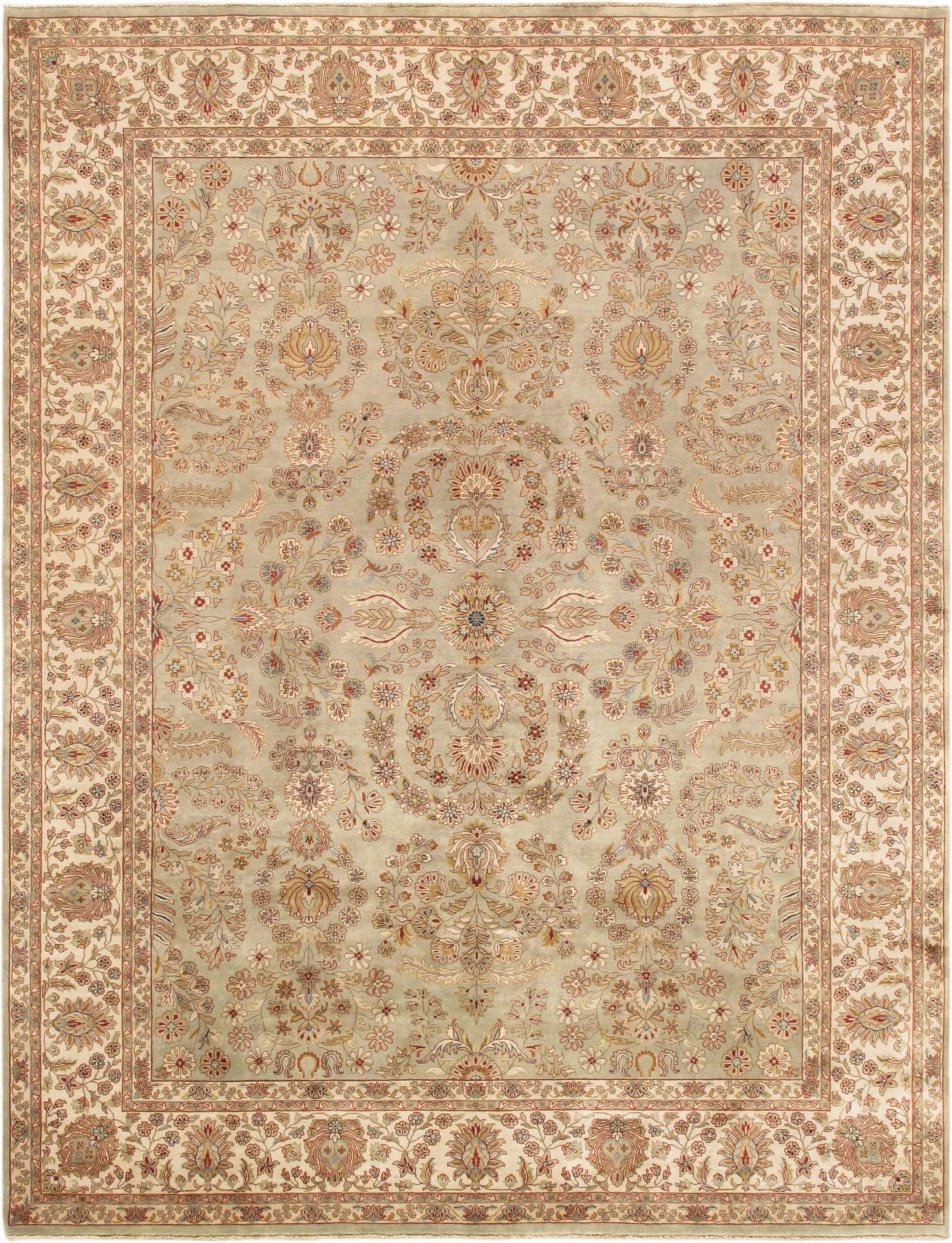 Canvello Tabriz Hand - Knotted Lamb's Wool Area Rug - 7' 10" X 9' 10" - Canvello