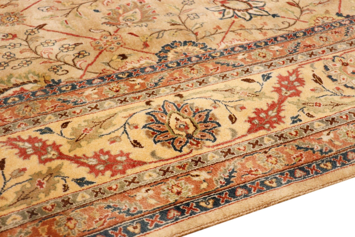 Canvello Tabriz Hand - Knotted Lamb's Wool Area Rug - 8'1" X 11'3" - Canvello