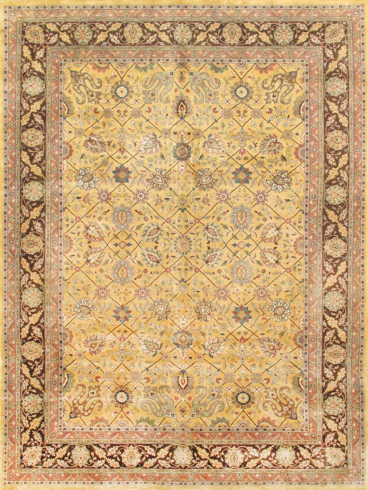 Canvello Tabriz Hand - Knotted Lamb's Wool Area Rug - 8'10" X 11'10" - Canvello