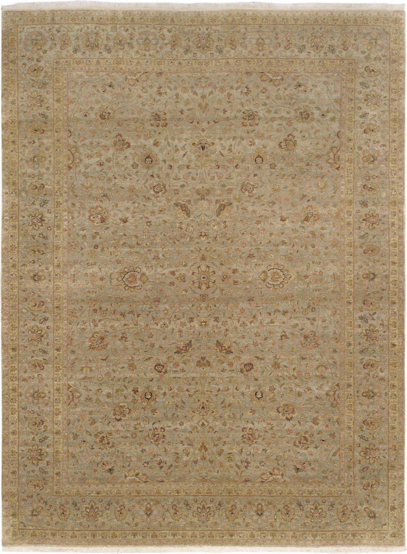 Canvello Tabriz Hand - Knotted Lamb's Wool Area Rug - 8'10" X 11'10" - Canvello