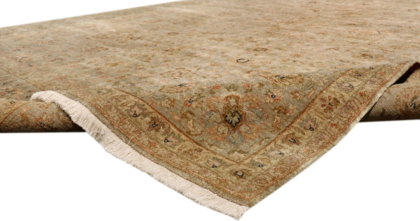 Canvello Tabriz Hand - Knotted Lamb's Wool Area Rug - 8'10" X 11'10" - Canvello